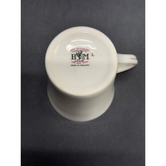 Vintage Royal Sutherland HM Fine Bone China Cup – Botanical & Butterflies - Picture 6 of 10